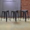 Amerihome Loft Black 24" Metal Bar Stool, PK3 BS24BLK3 - alternate 2